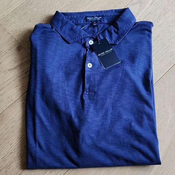 Peter Millar Journeyman Polo Shirt in Navy - Picture 13 of 14